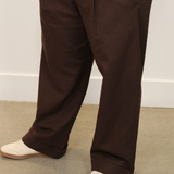 Aria Linen Wide-Leg Trousers