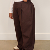 Aria Linen Wide-Leg Trousers