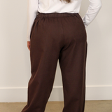 Aria Linen Wide-Leg Trousers